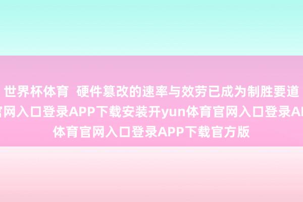 世界杯体育 硬件篡改的速率与效劳已成为制胜要道-开yun体育官网入口登录APP下载安装开yun体育官网入口登录APP下载官方版