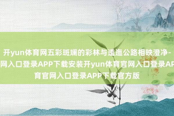 开yun体育网五彩斑斓的彩林与逶迤公路相映澄净-开yun体育官网入口登录APP下载安装开yun体育官网入口登录APP下载官方版